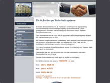 Tablet Screenshot of freiberger-sicherheit.de